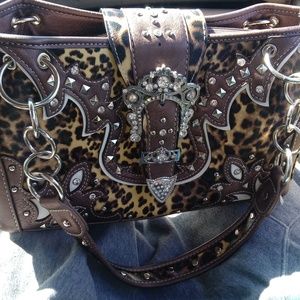 Cowgirl Trendy Animal Print Purse